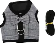 PERSELOSO Comfy Fabric Vest Harness Rabbit Leash Small Animal Harness Vest Leash for Rabbit Pet Supplies Stylish Kit