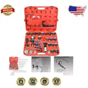 33PCS Radiator Pressure Tester & Coolant Vacuum Refill Kit - Universal Auto Tool