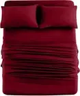 DAN RIVER California King Jersey Sheet Set|Luxury Heather 100% Cotton Bed She...