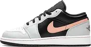 [Nike] Jordan Youth Jordan 1 Low 553560 062 Black Grey Pink - Size 5.5Y