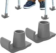 Walker Glides - 2pcs Walker Feet Replacement, Walker Foot Covers | Walker Glide Ski Covers with Heavy Duty Rubber, Walker Accessories Mobility Aid Accessory for Seniors Mobility Aid