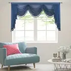 Sheer Window Valances for Living Room Waterfall Tassels Swag Valances for Bed...