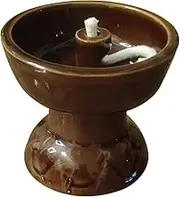 Ceramic Vintage Oil Lamp Kerosene Lantern Oil Lamp Decorative Oil Light Oil Lamp Vintage Paraffin Oil Lamp Antique Candle Holder for Living Room Ambient Light (2.67X2.67X2.36 Inch)