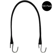 100 21" Natural Rubber Tarp Strap Bungee Truck Trailer Tie Down Tire Chains