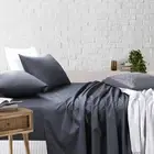 Bed Sheets Cotton Rich Single King Queen Fitted Flat Sheet With Pillowcases