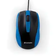 Verbatim 99743 Corded Notebook Optical Mouse (Blue)
