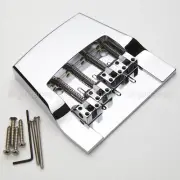 NEW Hipshot 4 String Rickenbacker Replacement Bass Bridge SOLID BRASS - CHROME