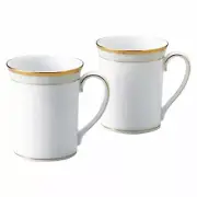 Noritake Coffee Mug (pair set) 310cc Hampshire gold two porcelain P91332 / 4335