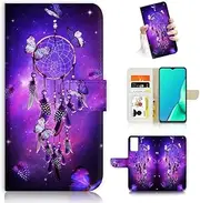 for Samsung A13,for Samsung Galaxy A13 5G / 4G, Designed Flip Wallet Phone Case Cover, A23013 Purple Dream Catcher 23013