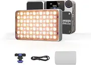 amaran Ace 25x Video Light,25W Bi-Color On-Camera Light Rechargeable LED Photography Light CCT 2700K-6500K,App Control,10 Effects,Support Magnetic Attraction,for Vlog/Video (Silver)