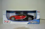 Maisto Red and Black Bugatti Chiron Diecast