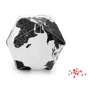 Palomar Here Collalpsible Cardboard Country World Globe Large 23cm w/50 Markers