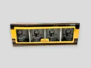 4 Skull & Crossbones Whiskey Old Fashioned Rocks Glasses Gothic Halloween Pirate