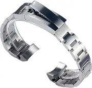 [KLVN] Watch Accessories Band FOR Rolex Watches Men Green Water Ghost GMT SUB Watch Strap Fine-tuning Steel Buckle Bracelet 20mm 21mm