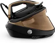 [Tefal] GV9820G0 High Pressure Steam Generator Iron with Smart LED Light, 750g/min Steam Boost, 9 Bar Pressure, Horizontal and Vertical Steaming, GV9820 Pro Express Vision, Black & Gold