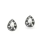 Swarovski Teardrop Stud Earrings, Pear Shaped Earrings, Handmade Gift for Women
