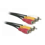 1.5m Video Cord 3 RCA Plugs To 3 RCA Plugs