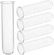Generic 5Pcs Transparent Glass Test Tube Propagation Station for Hydroponic Plants Multi Use Flower Vases for Home and Office Decoration for Flower Arrangements and Plant