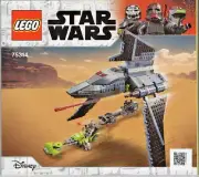 LEGO New Instruction 75314 Star Wars Bad Batch Attack Shuttle Manual Only