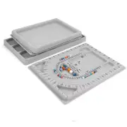 Flocked Bead Board DIY Bracelet Beading Jewelry Making Organizer Tray ga CR