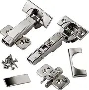 otion 8 Pack 110 Degree Soft Close Hinges Self-Closing Frameless Hinges with Mou