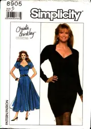 Simplicity 8905 Size 6 Misses' Dress Christie Brinkley Coll Sewing Pattern Uncut