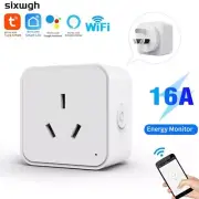 16A Smart Socket Plug Switch WiFi Voice Control Timer Tuya App Alexa Google Home