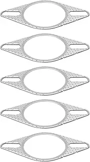 VGOL 5 Pcs 2.25 Inch 57mm Car Engine Exhaust Gasket Downpipe Flange with Two Bolt Holes Exhaust Manifold Gasket for Most Vehicles