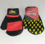 Disney Pixar Cars Lightning McQueen Boys Ages 2-4 Mittens 2 Pack New.