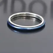 New Pandora ME Shocking Electric Blue Silver Ring 199655 Size 56 Free Post