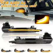 2X For Audi A6 C7 4G S6 2012-2017 LED Turn Signal Lights Mirror Dynamic Blinker (for: Audi)