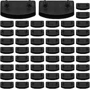 Hifrom Slatted Frame Brackets Pack of 20 - Bed Caps 53 mm Side Brackets Bed Slat Holder Sets for Single and Double Beds Connection Accessories (50)