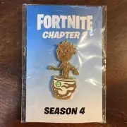 RARE GROOT FORTNITE EMPLOYEE EXCLUSIVE PIN SEASON 4 CHAPTER 2 GUARDIANS GALAXY