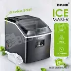 Maxkon 17KG Ice Maker Machine Portable Commercial Stainless Steel Fast Freezer