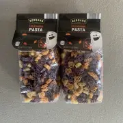 Lot 2 Reggano Halloween Pasta Fun Shape Pumpkin Spider Bat Colorful Noodle
