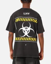 [The Anti Order] The Anti Order Anti Nuclear T-shirt Black Acid Wash - Size L L Black Acidwash