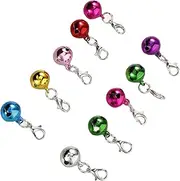 NOLITOY 10Pcs Pet Collar Bells Durable Cat and Dog Accessories for Stylish Decoration for Christmas Weddings and Parties Create Cozy Atmosphere with Hanging