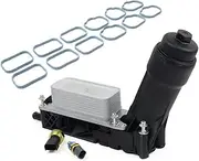 Oil Cooler Filter Housing Assembly for Dodge Charger Chrysler Jeep Wrangler 2011-2013 3.6L V6 Engine 5184294AE 5184294AD