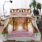 Flowers Cover Road 3D Printing Duvet Quilt Doona Covers Pillow Case Bedding Sets
