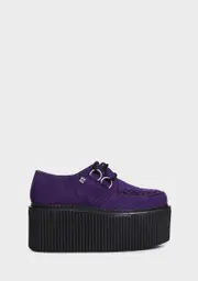 [T.U.K.] Purple Suede Classic Stratocreepers