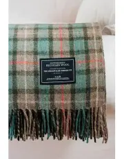 [The Grampians Goods Co.] Heritage Collection Recycled Wool Scottish Tartan Blanket in Multi