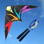 NEW 1.8m assassin Stunt Delta Kite Outdoor Fun Sports Dual line Surfing Toys