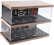 1/64 Scenery Diorama Parking Lot Garage Display Case, Diecast Car Display Case for Gifts, 2 Layer