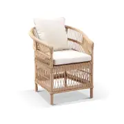 Outdoor Malawi Wicker And Aluminium Dining Chair