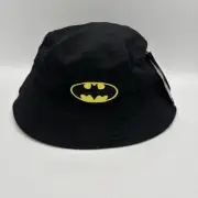 DC Comics Boys’ Batman Bucket Hat – Reversible Kids Ages 4-7 - BLACK YELLOW BLUE