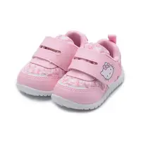 在飛比找momo購物網優惠-【HELLO KITTY】13-18cm 花布小童寶寶鞋 粉