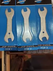 Park Tool DCW-1 DCW-2 DCW-3 1 2 3 Double-Ended Bike Cone Wrench Set 13mm to 18mm