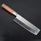 Japanese Nakiri Knife Wood Handle Sushi Sashimi Salmon Chef Cleaver 210mm 8" Inc