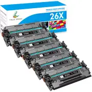5 Pack - CF226X 26X Toner for HP LaserJet Pro MFP M426dw M426fdw M402dn M402n