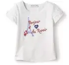 American Girl Girls Bonjour Au Revoir Shirt Size 7/8 - New